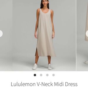 Retired Lululemon V Neck Midi Dress